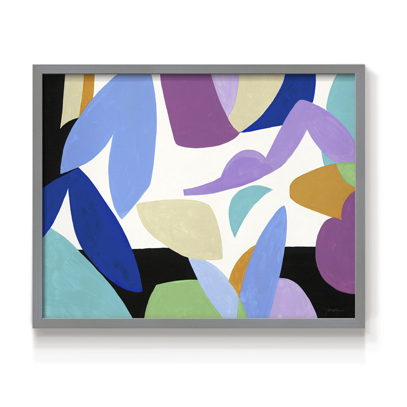 Ode à Matisse II - reproduction encadrée - réarmable, H 11 po x l 14 po, Gris