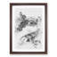 Docked Rowing Boat In The Mountains Watercolour - Picture Frame Graphic Art-56923615-56923616
