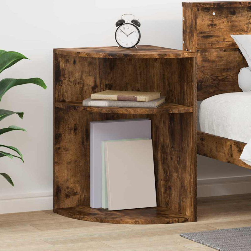 End Table, Smoked Oak