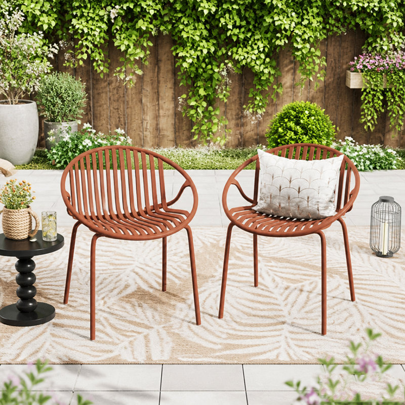 Chaises de patio, Orange