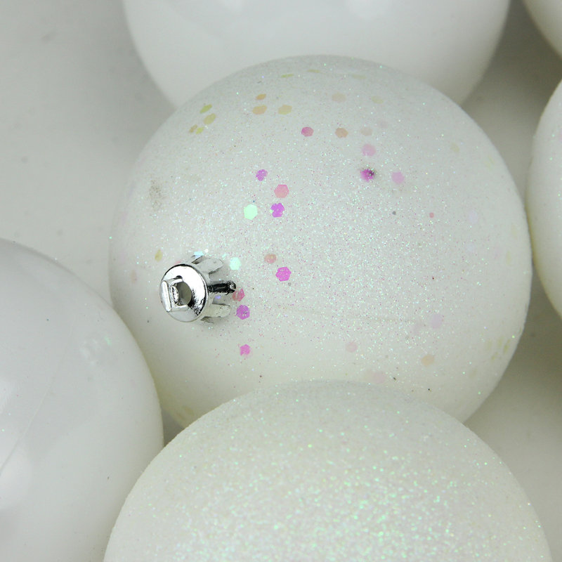 Boule de Noël incassable, Blanc
