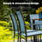 Argyri Powder-coated Steel Outdoor Dining Armchair-82941318