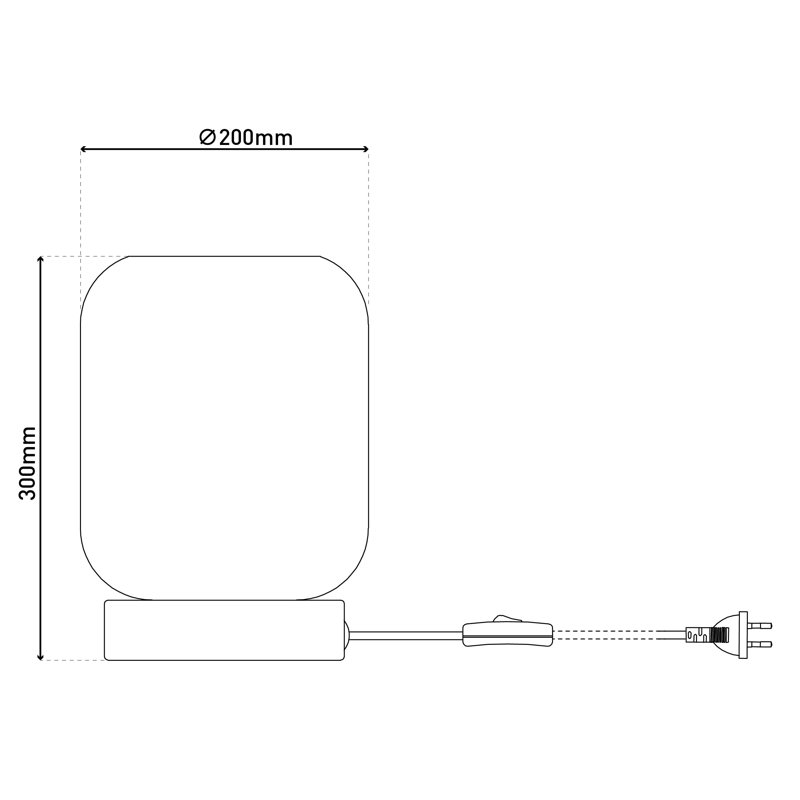 Bettilou USB Nightstand Lamp