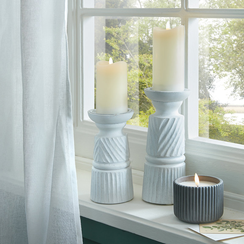 Andrian Wood Candle Accessories, 25cm H x 10cm W x 10cm D
