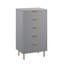 Commode 5 tiroirs 48 po pour chambre à coucher, commode moderne avec rangement profond 48 po-1467800358