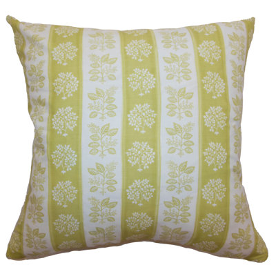 Rosalinde Floral Cotton Reversible Throw Pillow
