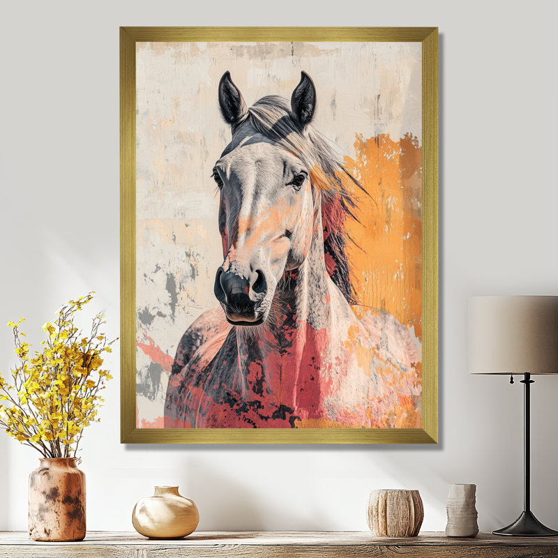 Dughall - Animals Wall Art Prints, H 20 po x l 12 po, Picture Framed, Doré