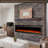 Electric Fireplace, Ultra-Thin Fireplace Recessed and Wall Mounted With Touch Screen Control Panel-1776548844