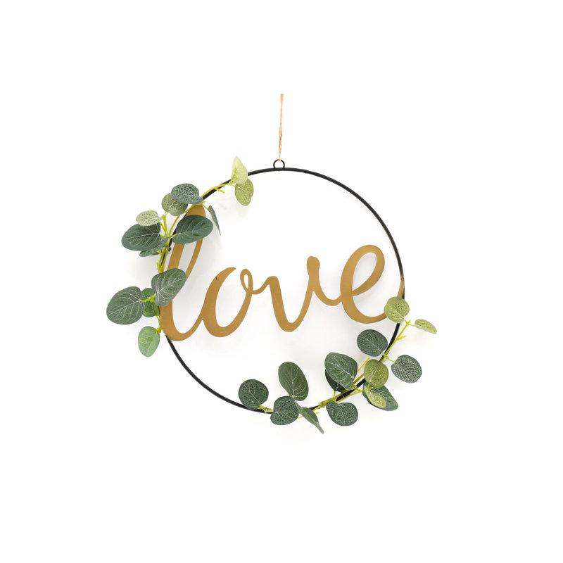 Farmhouse Typography Wall Decor on Metal