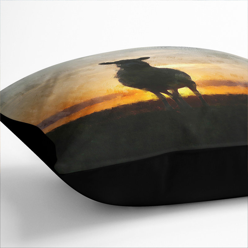 Square Cushion, 40cm H x 40cm W x 15cm D, Black