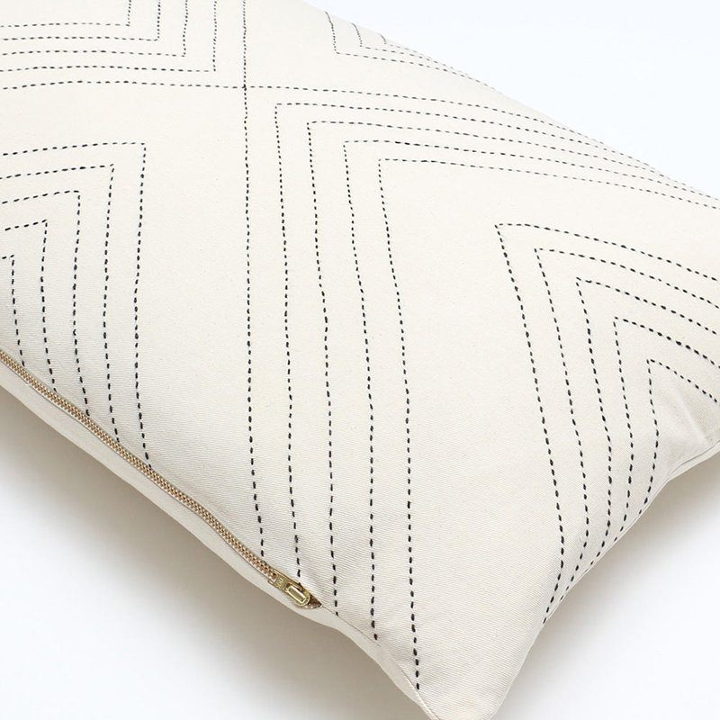 Lumbar Pillow Cover & Insert, Bone