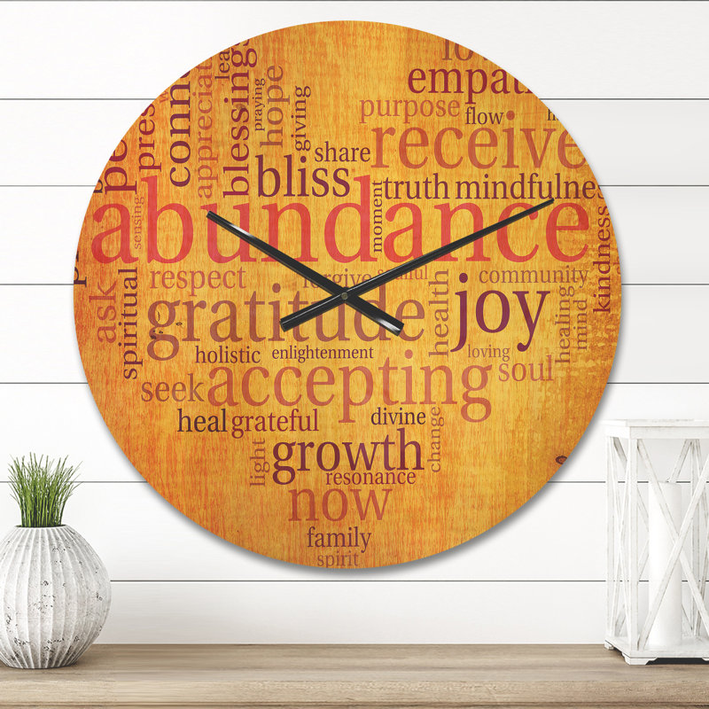Horloge murale Abondance, Petit