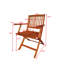 Ensemble de salle à manger pliable pour patio, 4 chaises pliantes, intérieur et extérieur universel, teck