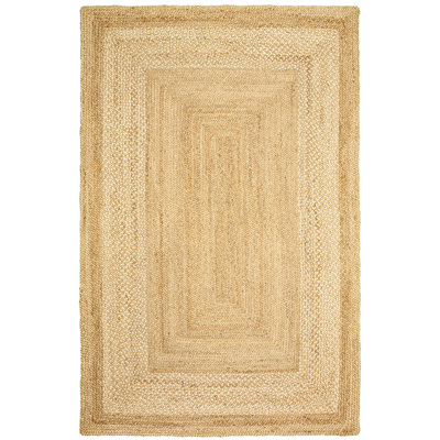 Lechez Handmade Jute Beige Area Rug