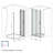 3130"X 72" Bifold Shower Door, 1/4"(6Mm) Tempered Glass, Matte Black Aluminum Frame, Explosion Proof Film-126145835