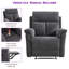 Ensemble de salon inclinable manuel 2 pièces en chenille moderne 2 pièces-1476176618