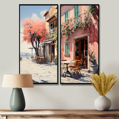 La Dolce Italian Coast V - Large Italy Art Prints On Canvas 2-Panels