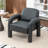Iryanna Upholstered Faux Leather Armchair-1629947671
