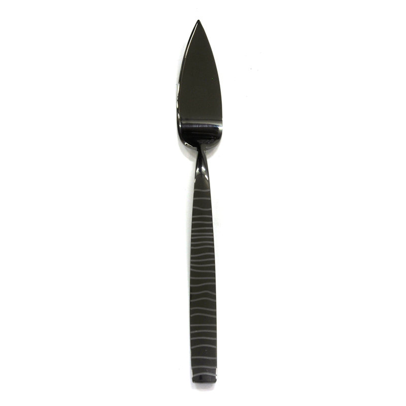 Tigre Table Fish Knife - 24 Pieces - Black Gold, Oro-nero