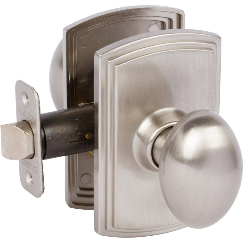 Callan Canova Passage (Hall/Closet) Door Knob Satin Nickel, Satin Nickel