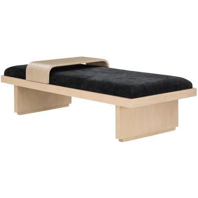 Bryaunna Chenille Fabric Upholstered Bench