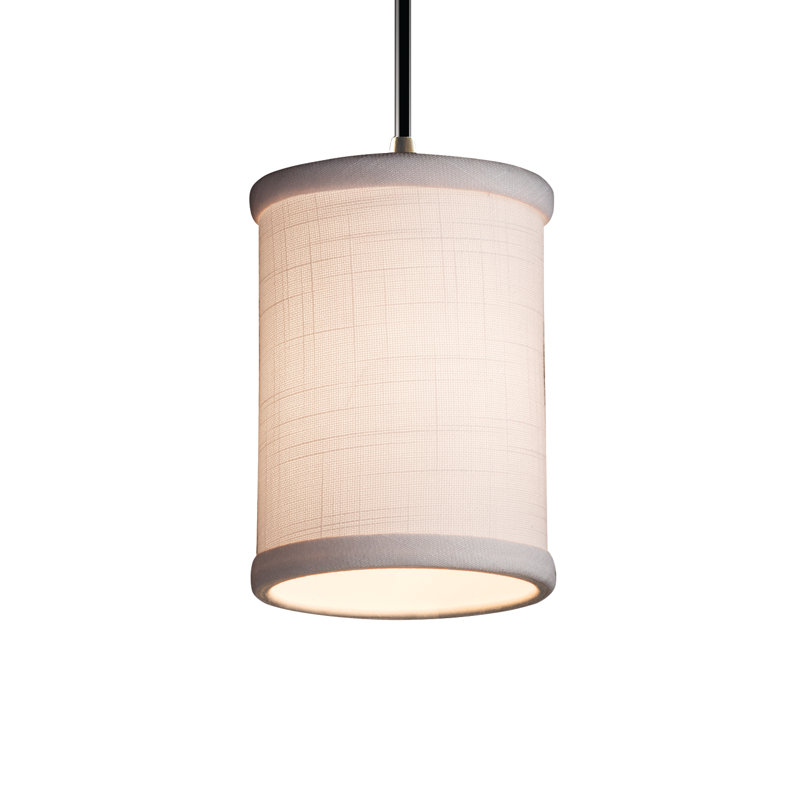 Favela 1 - Light Single Pendant, Brushed Nickel, White