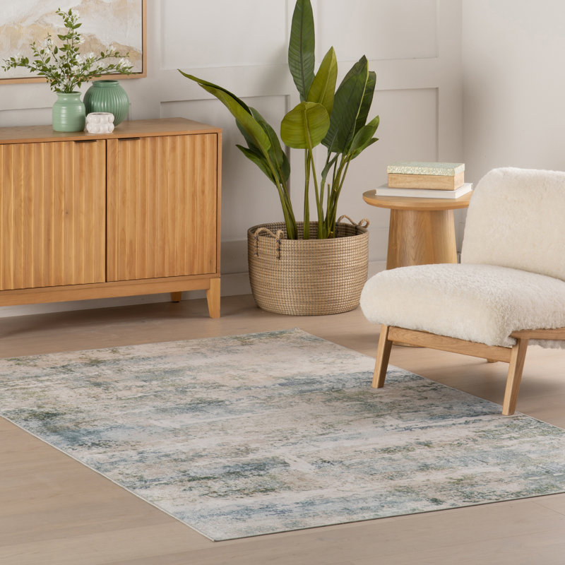 Blaire Mineral Machine Washable Rug, Rectangle 8'6" x 11'6", Mineral