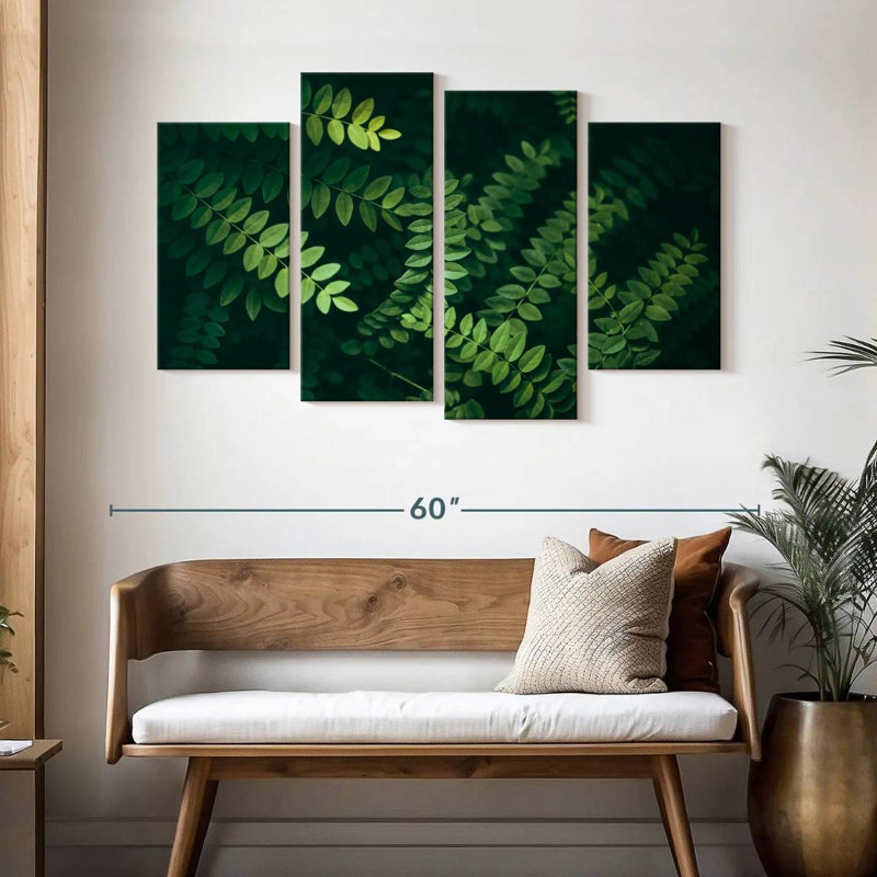 Feuilles d'acacia Harnek, H 32 po x l 52 po