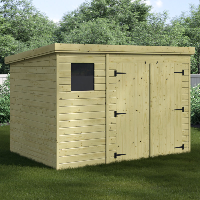 Shiplap Pent Wooden Shed, 10ft. W x 4ft. D