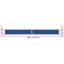 Dakota Fields 10cm W x 0.285cm D Fabric Cover Motorised Retractable Side Awning-990712893
