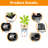 22 - Inch Brown Faux Planters Of 2 With Auto Watering System And Water Level Monitor For Indoor Outdoor Use In Backyard Patio Automatic Decorating Gardens Backyards-107488704