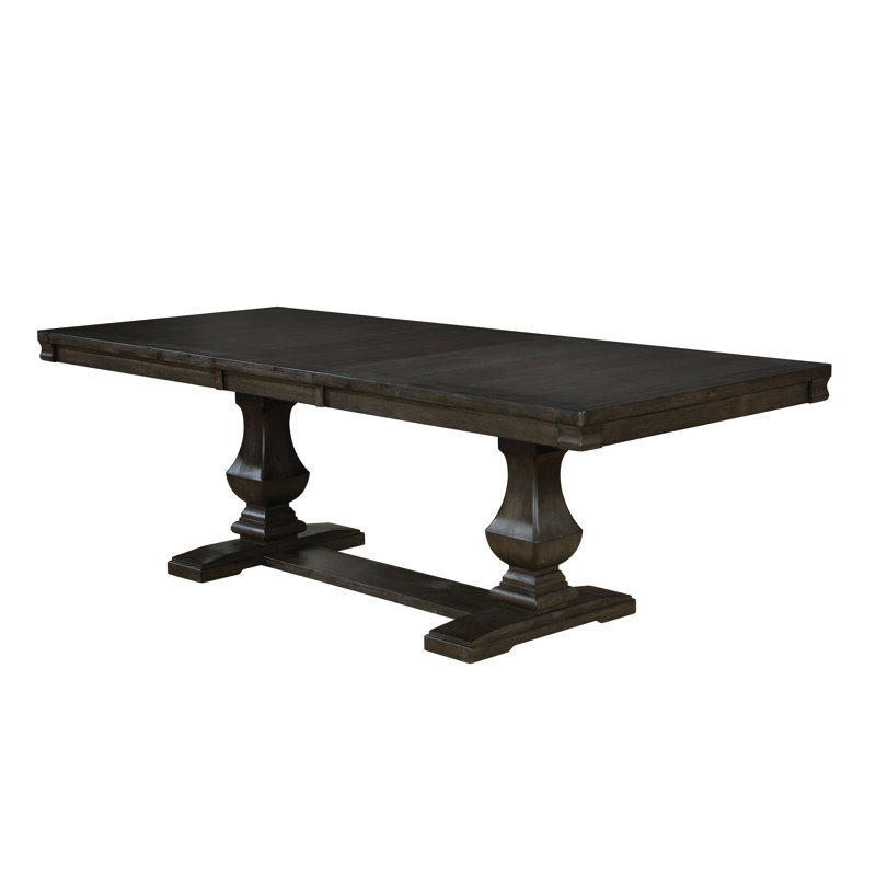 Table de salle à manger extensible à piédestal Thorin