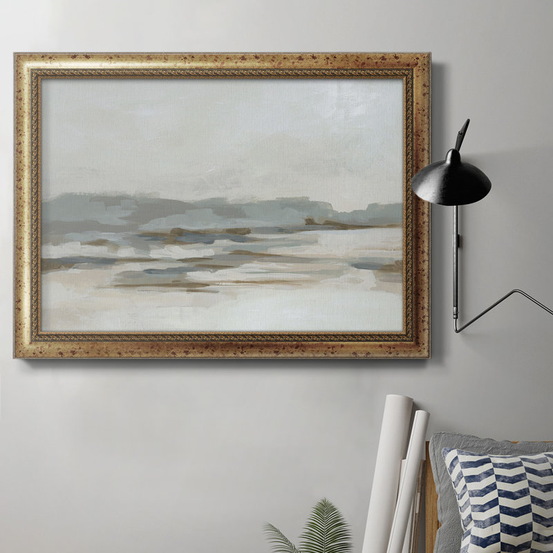 «Neutral Coast I», toile encadrée de qualité supérieure - prête à être accrochée