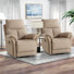 Henriane 33.5'' Wide Modern and Upholstered Manual Swivel and Rocker Standard Recliner (Set Of 2)