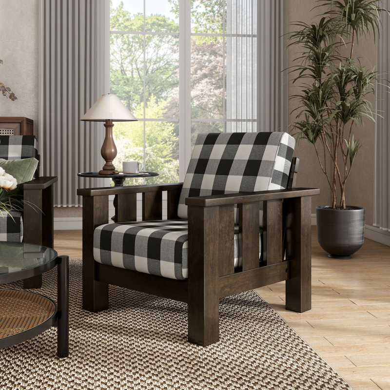 Valenzuela Accent Chair with Geometric Cushion
