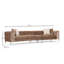 Canapé modulaire rembourré 135,4 po Fawnlily