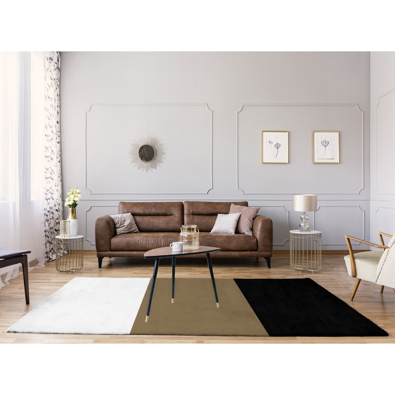 Tapis doré/noir, Rectangle 9 pi x 12 pi