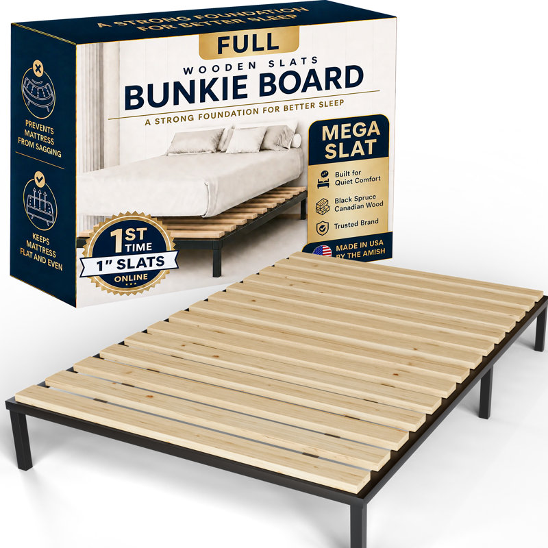 Planche de sommier en bois extra robuste 1 po, Complète
