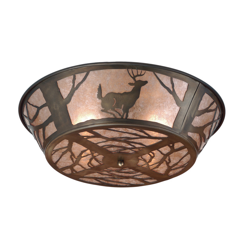 Rustic Lodge 4 - Light Flush Mount