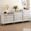 Armoire d'appoint en bois manufacturé blanc massif-1232165060