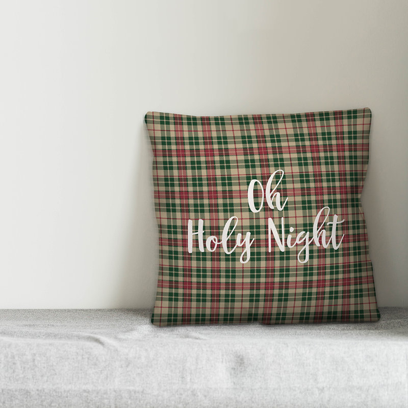  Coussin Oh Oh Night in Tartan, Coussin décoratif