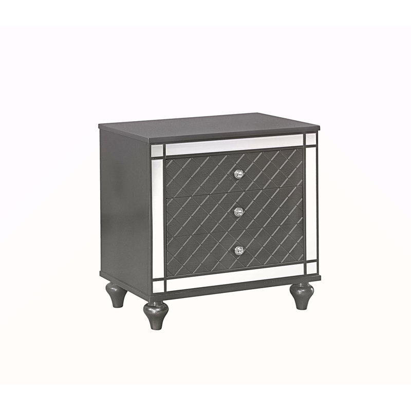 Table de chevet - Gris foncé