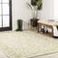 Tapis d'intérieur / extérieur crème / vert Debbe-287290884