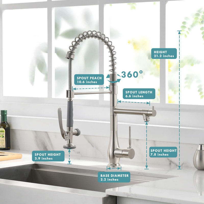 XWSI Pull Down Touch Kitchen Faucet