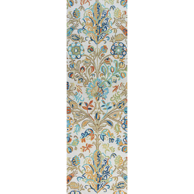 Acacia Floral Handmade Tufted Wool Blue/Beige/Green Rug