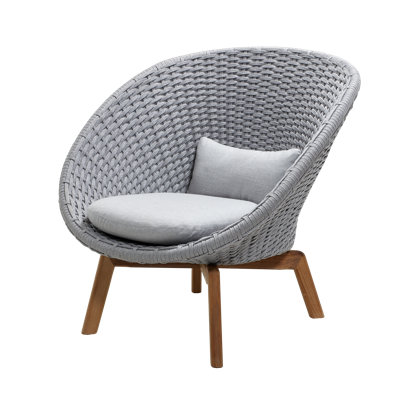 Peacock Papasan Chair with Teak Legs
