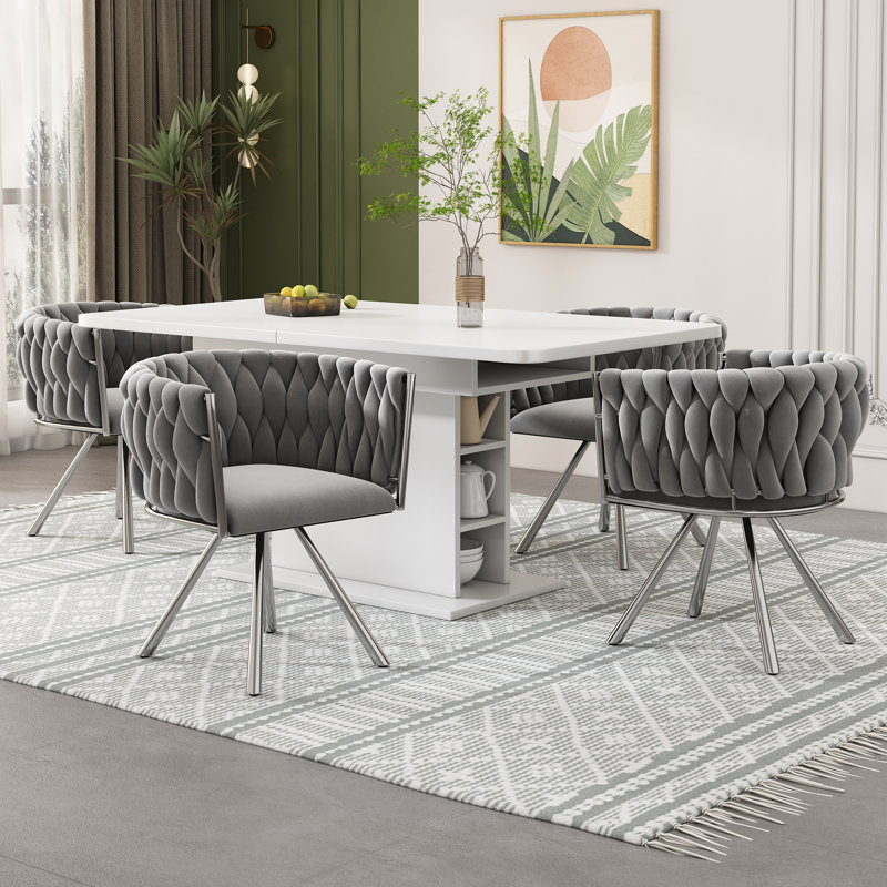 Upholstered Accent Chair, Grey