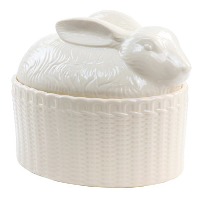 Martha Stewart 64 oz. Stoneware Oval Baker with Lid
