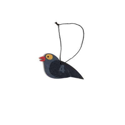 Twelve Days Calling Birds Hanging Figurine