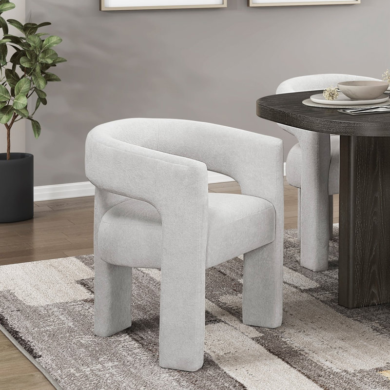 Ensemble de 2 fauteuils d'appoint élégants et modernes Modern Luxury, Gris clair
